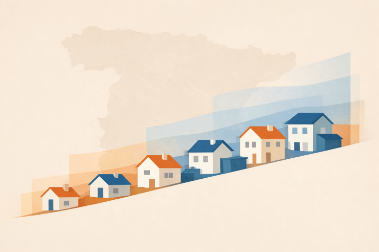 Variación del precio de compra de la vivienda en España en&nbsp;2026